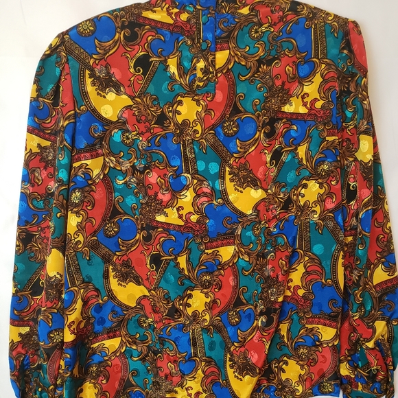 Laura & Jayne Collection Vintage Colorful Blouse - Picture 8 of 11